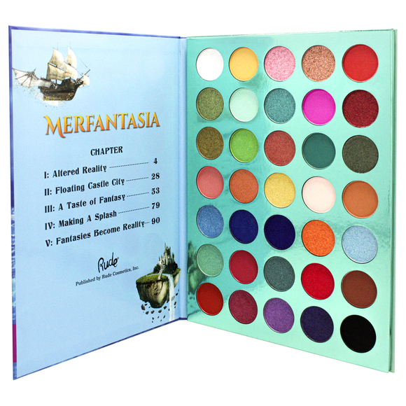 Merfantasia 35 Eyeshadows Palette - Book 8 by Rude Cosmetics Women 1.34 oz - Picture 2 of 4